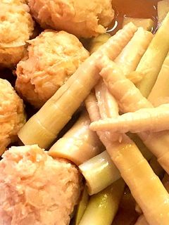 姫竹と鶏団子の煮物-レシピのメイン写真