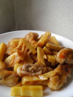 タケノコと豚肉のこく炒め-レシピのメイン写真