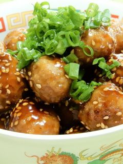 本格。豚ひき肉の黒酢餡肉団子!-レシピのメイン写真