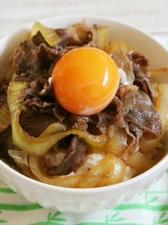 レンジで簡単!子ども喜ぶ♪牛丼-レシピのメイン写真