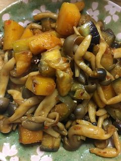 シンプル野菜炒め(なす・かぼちゃ)-レシピのメイン写真