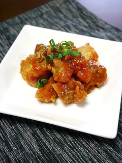 レンジで簡単!鶏チリ☆唐揚げリメイク-レシピのメイン写真