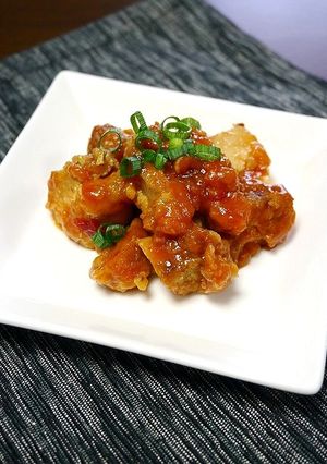レンジで簡単！鶏チリ☆唐揚げリメイク-レシピのメイン写真