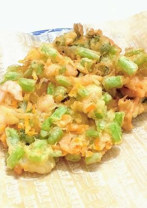 山葵の茎でかき揚げ-レシピのメイン写真