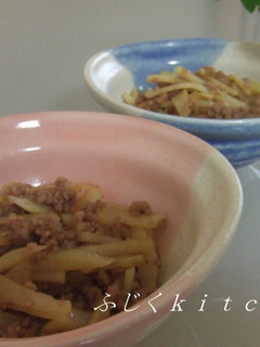 じゃが芋と挽肉炒め♪-レシピのメイン写真