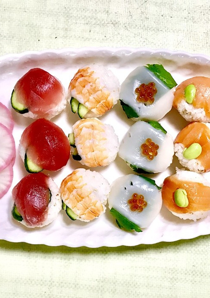 子どもの日☆鯉のぼり仕立ての手まり寿司-レシピのメイン写真