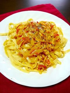 簡単!桜えびと新玉葱の和風パスタ-レシピのメイン写真