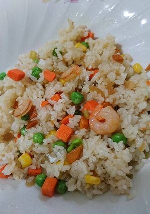 包丁いらず！簡単えびピラフ-レシピのメイン写真