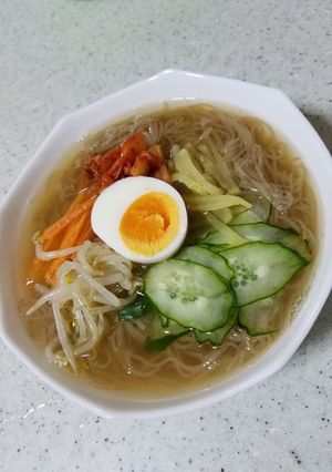 たくあんの甘みがあう！ふるふる冷麺-レシピのメイン写真
