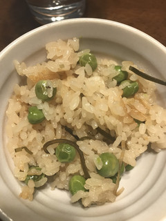 えんどう豆でずぼらおこわ もち米消費☺-レシピのメイン写真
