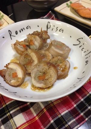 チキンロール 肉巻き ごぼう 鶏肉-レシピのメイン写真
