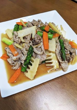 春野菜と豚肉のオイスター炒め-レシピのメイン写真