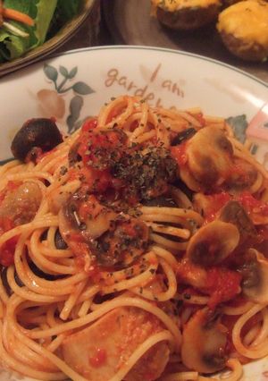 チキンのトマトソースパスタ-レシピのメイン写真