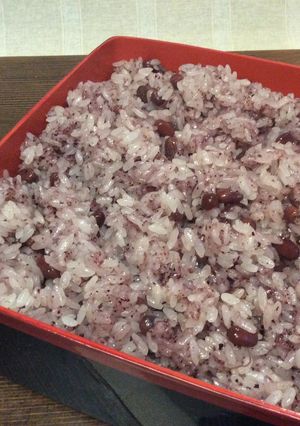 少し甘い赤飯(おこわ)-レシピのメイン写真