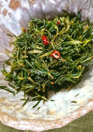 美容食材! おかひじきのきんぴら-レシピのメイン写真