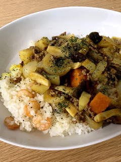 炊飯器が無い時でも!カレー×パエリア-レシピのメイン写真