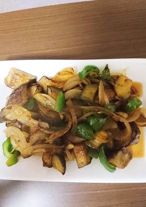 茄子と玉ねぎとピーマンのさっぱり炒め-レシピのメイン写真
