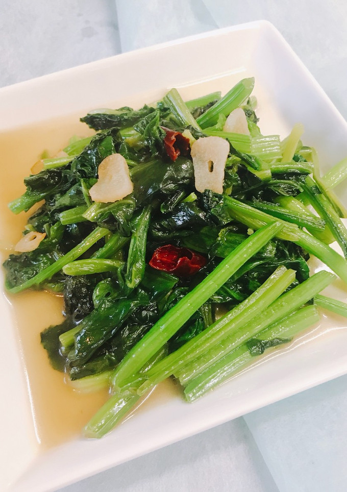 10分で作る！ほうれん草の 中華風炒め-レシピのメイン写真