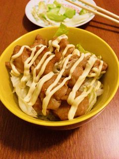 即席5分の唐揚げ丼!!-レシピのメイン写真