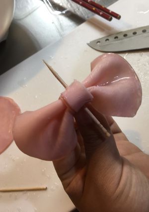 ハム リボン キャラ弁 記念 花-レシピのメイン写真