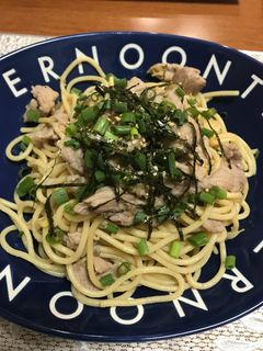 豚こまと万能ネギ、キャベツの和風パスタ♪-レシピのメイン写真