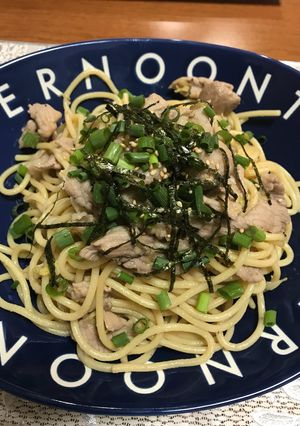 豚こまと万能ネギ、キャベツの和風パスタ♪-レシピのメイン写真