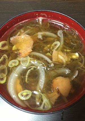 もずく梅スープ-レシピのメイン写真
