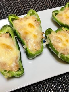 簡単!ツナチーズピーマン-レシピのメイン写真