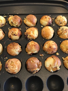 たこ焼き器とHMでチョコバナナプチケーキ-レシピのメイン写真