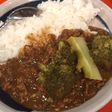☕豚挽肉とブロッコリーの喫茶店家カレー