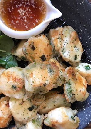 サクふわ♪お豆腐のネギ塩てんぷら-レシピのメイン写真