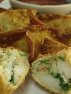 エビと香菜の揚げワンタン-レシピのメイン写真