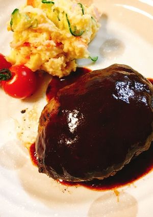 かきもと家のハンバーグ-レシピのメイン写真