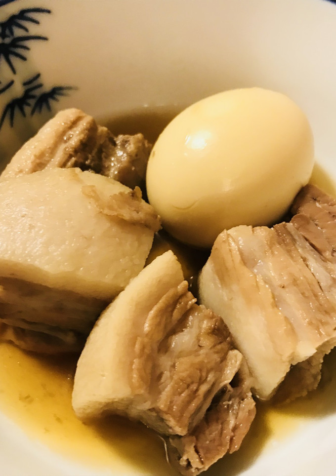 豚肉ブロック☆豚の角煮のゆで卵添え-レシピのメイン写真