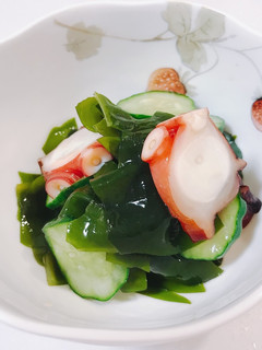 簡単♡たこときゅうりとわかめの酢の物-レシピのメイン写真