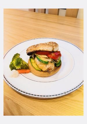 バーベキュー　チキンフィレオバーガー-レシピのメイン写真
