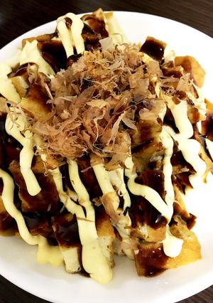 レンジで簡単！厚揚げでお好み焼き風♡-レシピのメイン写真