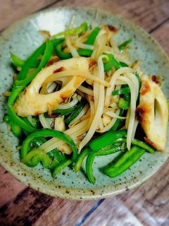 簡単!モヤシとちくわのオイスター炒め-レシピのメイン写真