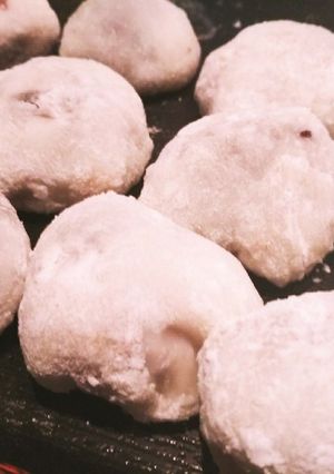 ☆砂糖不使用☆バナナで炊くあんこの大福-レシピのメイン写真