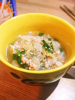 餃子もどき春雨スープ★。-レシピのメイン写真