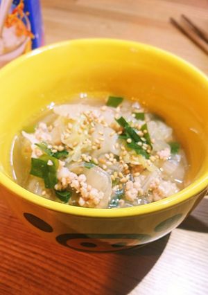 餃子もどき春雨スープ★。-レシピのメイン写真