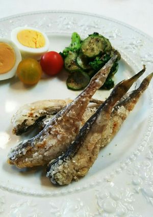 お弁当用 ハタハタの干物竜田揚げ,唐揚げ-レシピのメイン写真