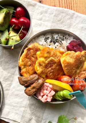 お弁当にも！豚肉のピカタ-レシピのメイン写真