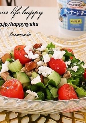 チョップドサラダwithカッテージチーズ-レシピのメイン写真