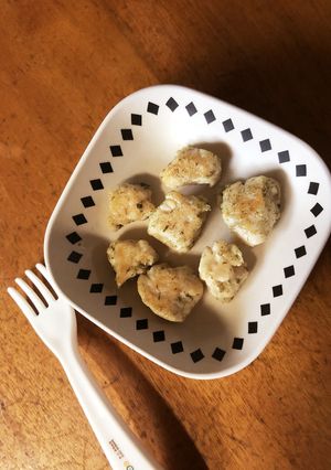 手づかみ☆ささみチーズ焼き 離乳食完了期-レシピのメイン写真