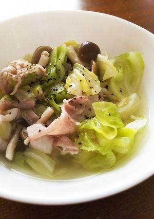 キャベツと豚肉のさっと煮-レシピのメイン写真