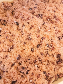 餅つき機の蒸し機能で赤飯!塩味付き-レシピのメイン写真