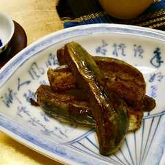 รูปของ 始末料理 水茄子の漬物で「唐揚げ」