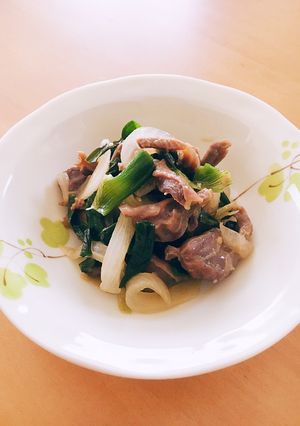 砂肝(ズリ)と玉ねぎの炒めもの-レシピのメイン写真