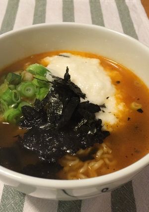 長いもとろとろ辛ラーメン-レシピのメイン写真